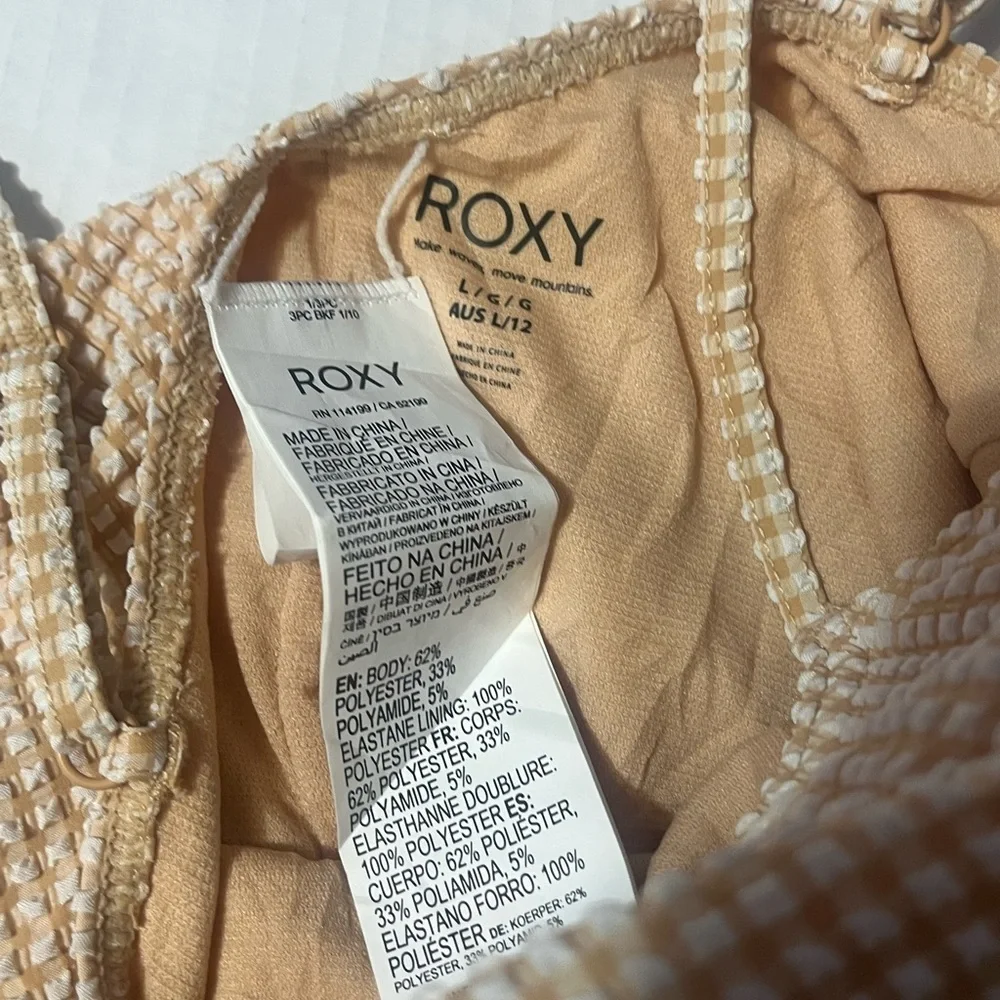 Roxy Apricot Textured Swimwear